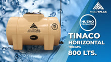 Cargar imagen en el visor de la galería, Tinaco Tricapa Baige Horizontal dee 800l Moldyplas
